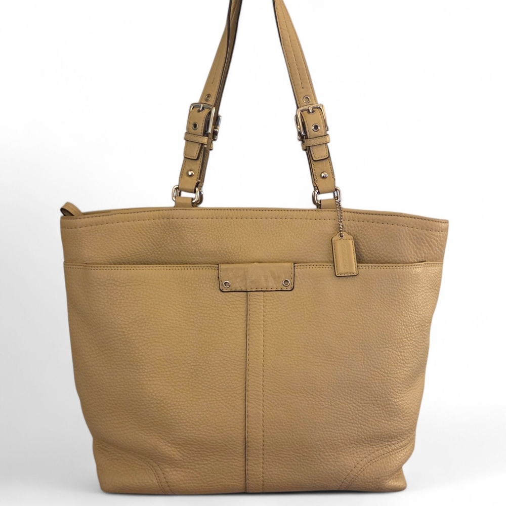 Coach Hamilton Pebbled Leather Shoulder Tote 13083